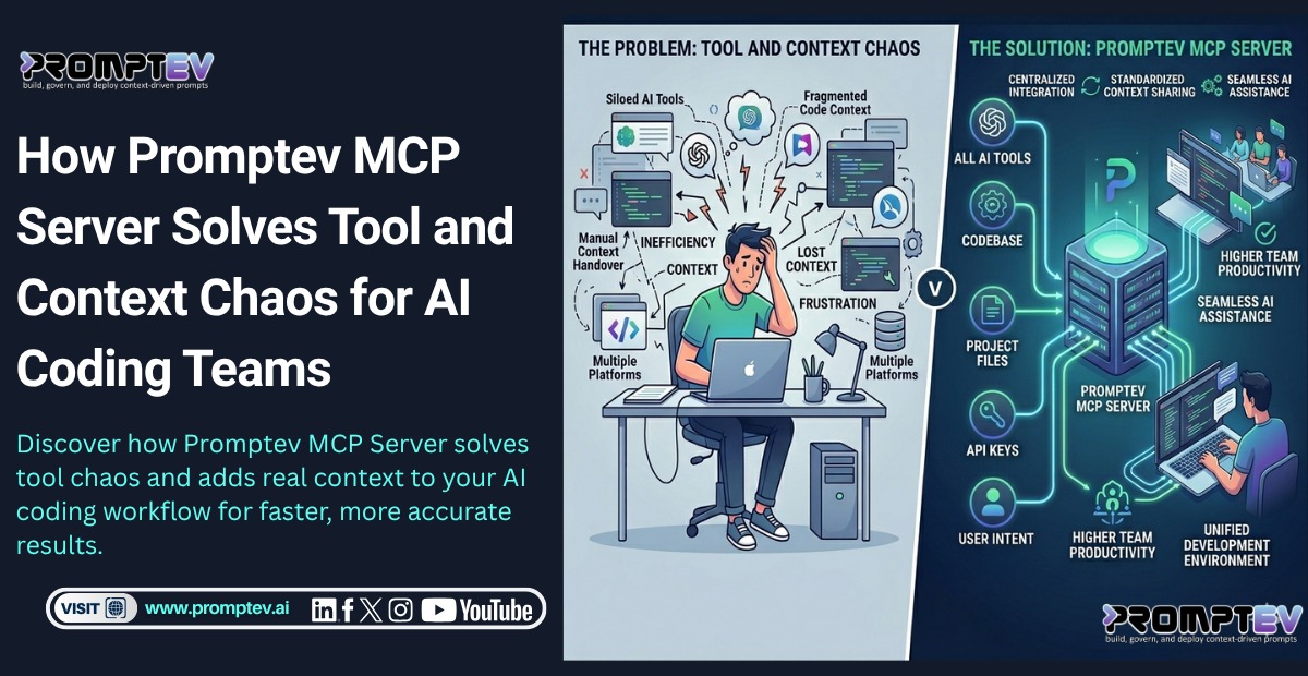 How Promptev MCP Server Solves Tool and Context Chaos for AI Coding Teams