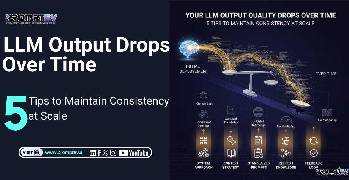 Your LLM Output Quality Drops Over Time: 5 Tips to Maintain Consistency at Scale