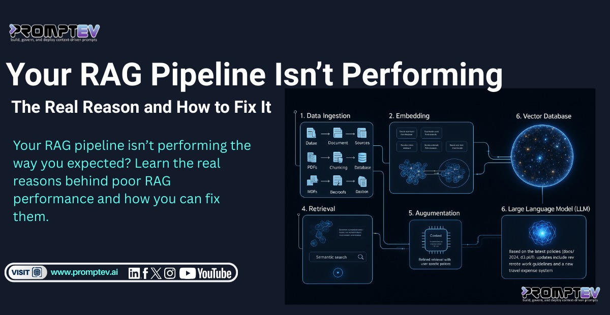 Your RAG Pipeline Isn’t Performing: 5 Real Reasons and How to Fix It
